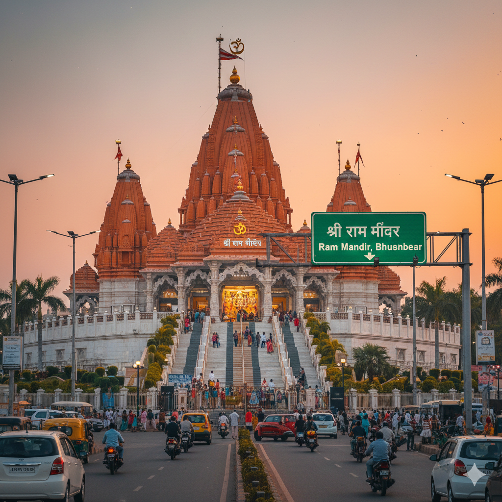 Ram Mandir, Bhubaneswar: A Modern Spiritual Landmark in the Heart of the City gemini generated image 7qb3vm7qb3vm7qb3