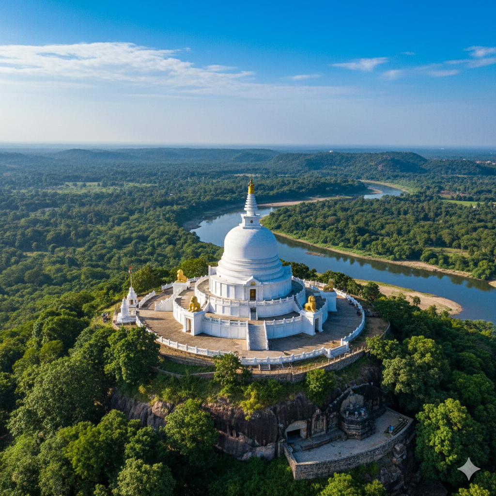 Dhauli Giri Hills (Peace Pagoda)